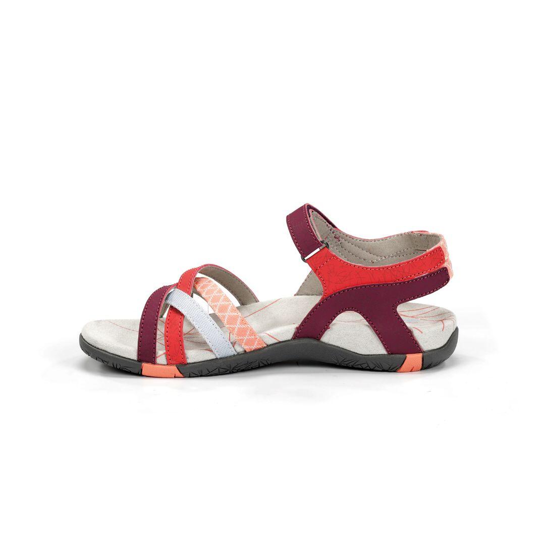 Platte Sandalen Dames Chiruca Malibu 17 Bordeaux 4/7