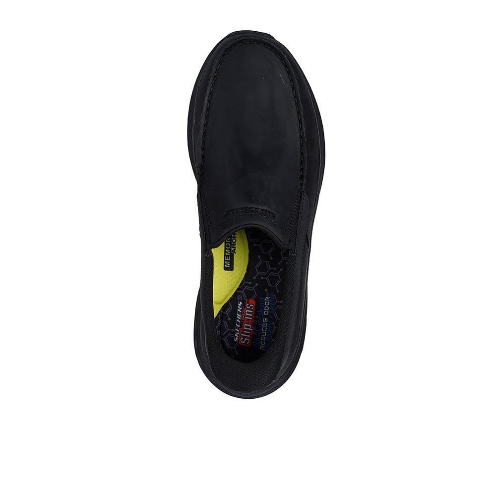 Zapatillas Mocasín Skechers Hombre Pollard - Osgood Negras 3/4