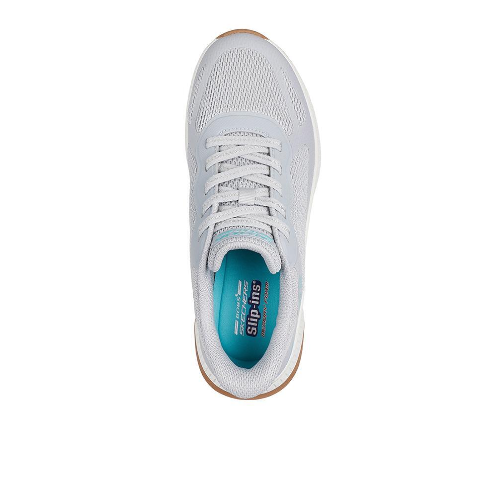 Sapatilhas Skechers Mulher Bobs Squad 4 - Staple Look Cinza 3/4