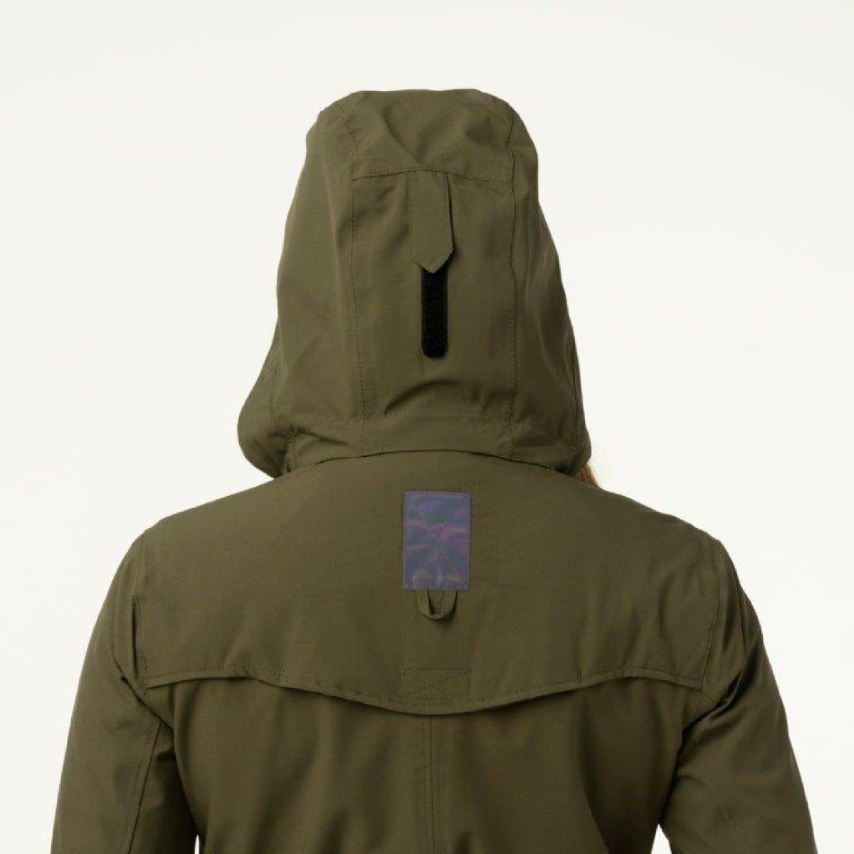 Trench Coat Long Regenjacke  Damen  Green 3/7