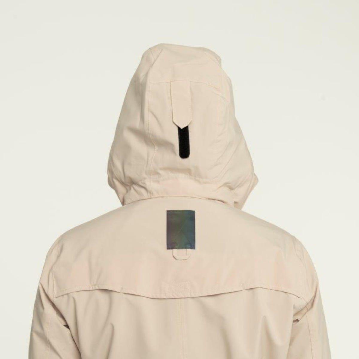 Trench Coat Long Chaqueta de lluvia Urban Outdoor Mujeres Cement 4/7