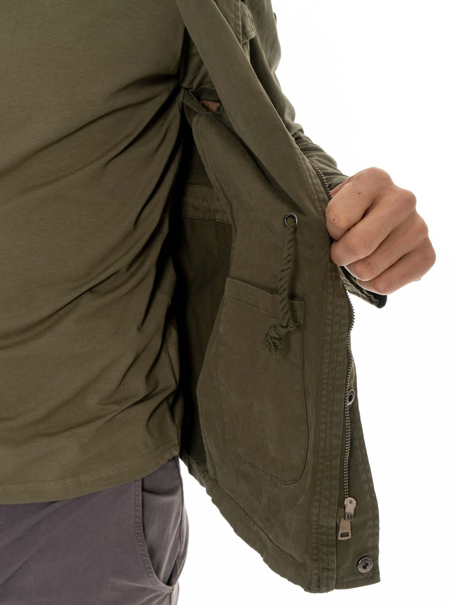 Chaqueta de hombre Leone Old Wash de corte militar 7/7