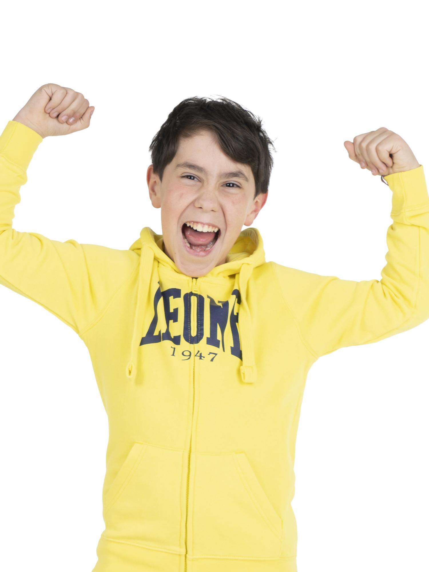 Felpa con cappuccio e zip da bambino Basic 6/7