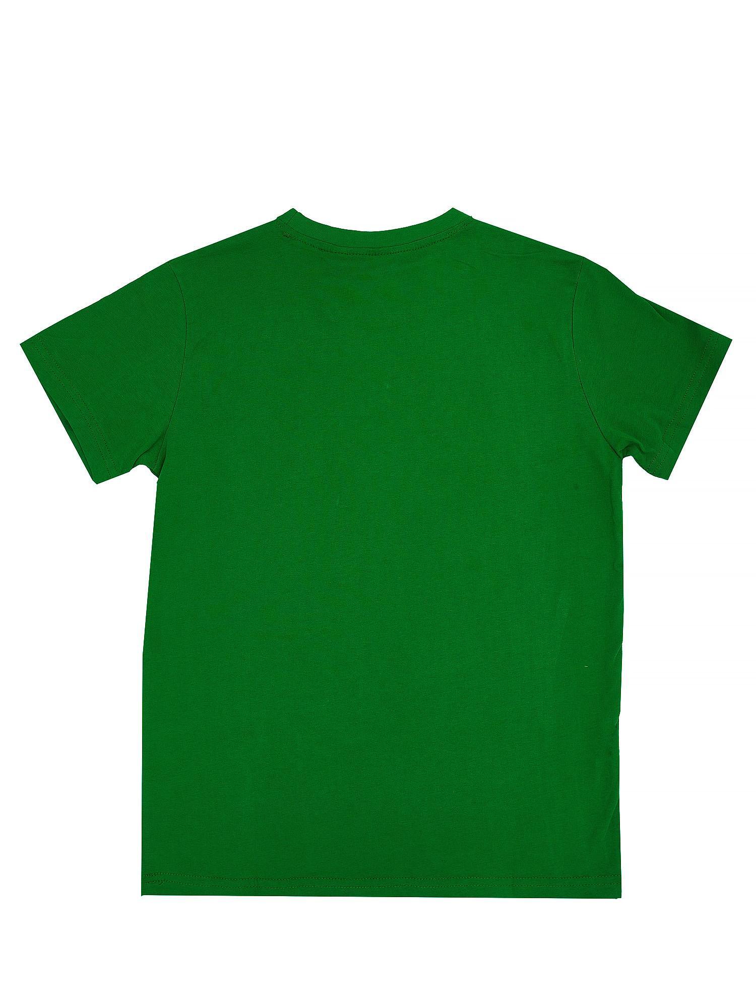 Basic-Kurzarm-T-Shirt für Kinder mit großem Logo 4/4