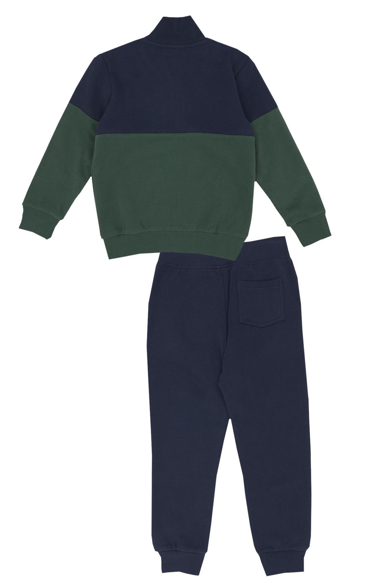 Kindertrainingspak met kraag en klein College-logo 2/4