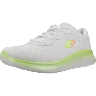 Dames skech-lite pro stunning steps sneaker wit / lime