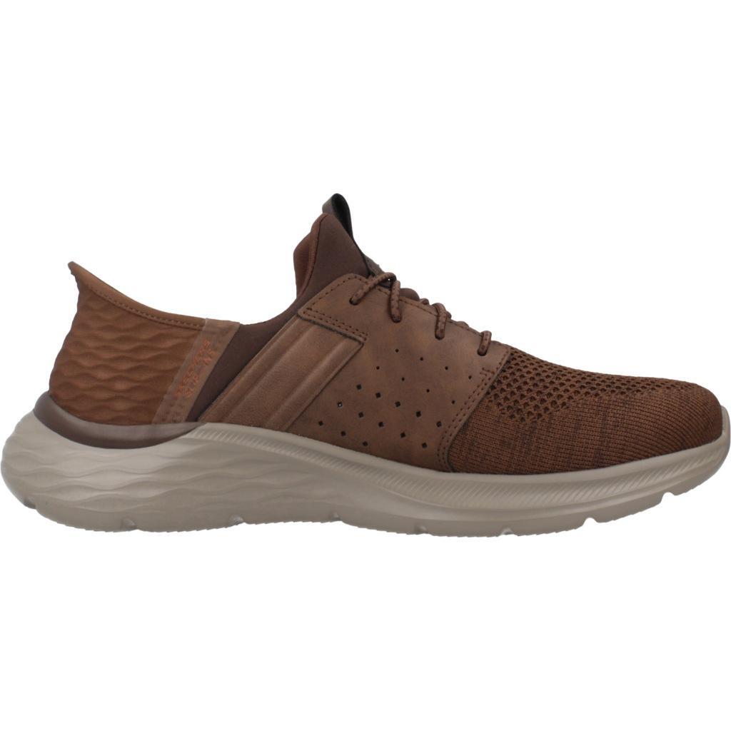 Ténis Skechers Modelo Garner - Newick Slpi - Ins Cor Castanho 4/5