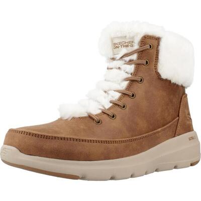 Laarzen skechers glacial ultra - wonderland, grijs, dames