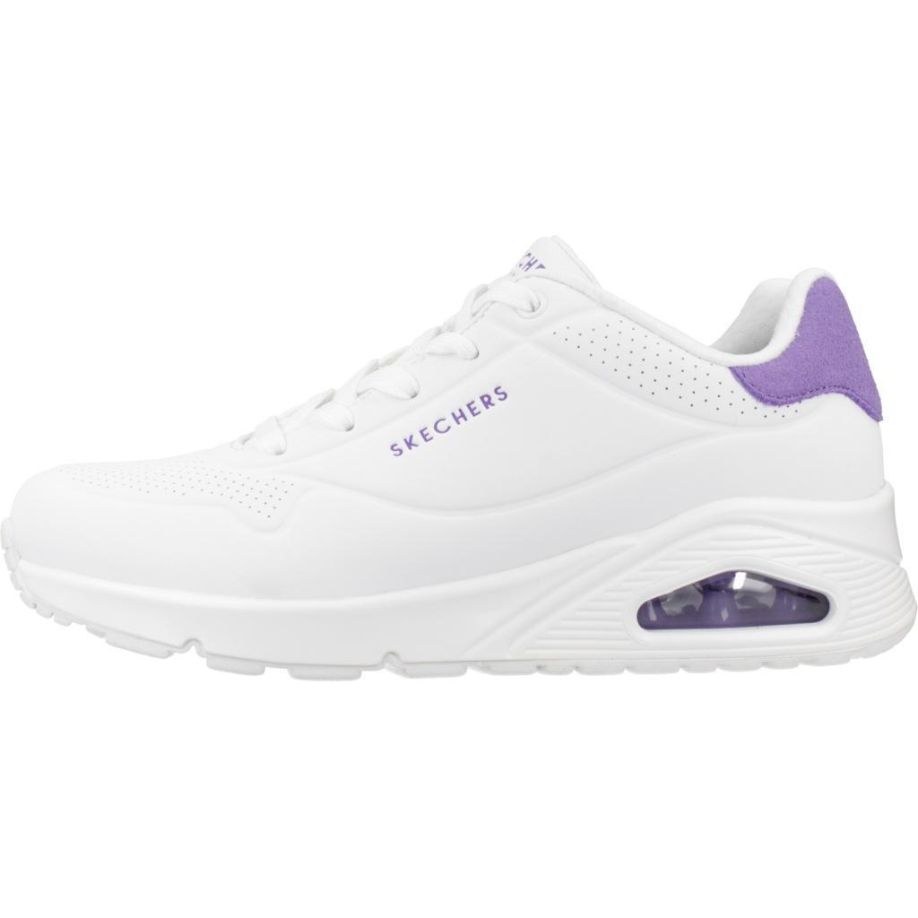 SKECHERS Femme UNO POP BACK Sneakers Blanc / Vert menthe 2/5