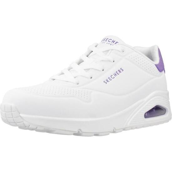 SKECHERS Femme UNO POP BACK Sneakers Blanc / Vert menthe