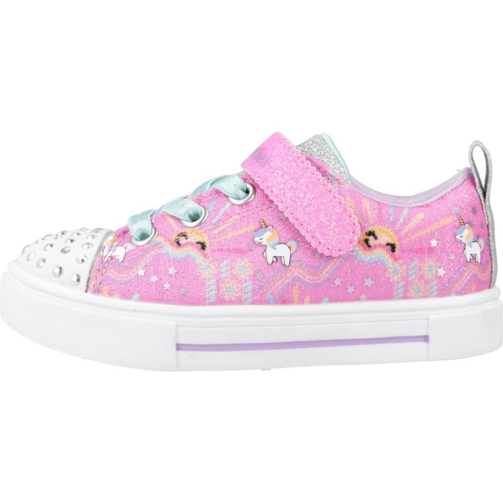 SKECHERS Enfants TWINKLE SPARKS UNICORN SUNSHINE Sneakers Rose vif 2/5