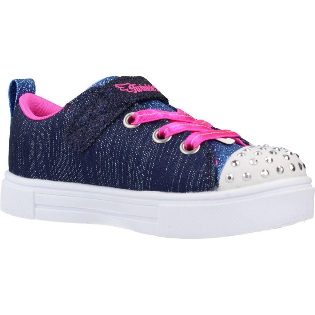 SKECHERS Enfants TWINKLE SPARKS UNICORN SUNSHINE Sneakers Bleu marine/Multicolor 5/5