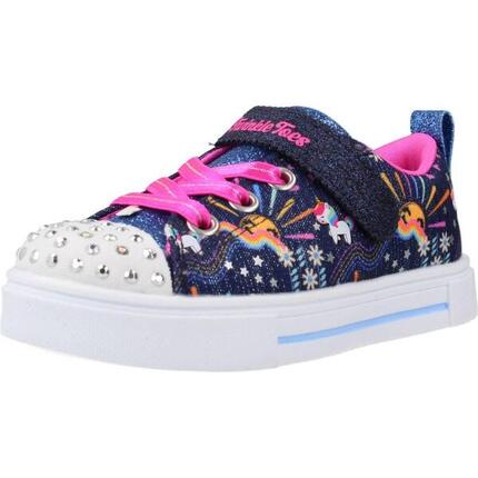 SKECHERS Enfants TWINKLE SPARKS UNICORN SUNSHINE Sneakers Bleu marine/Multicolor