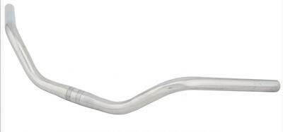 Ergotec cruiser-stuur ø 25,4 mm 605 mm hoogte 70 mm 52° roestvrij staal