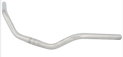 Ergotec Cruiser-Lenker Ø 25,4 mm 605 mm Höhe 70 mm 52° Edelstahl