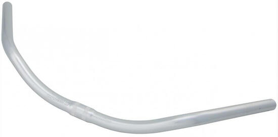 Ergotec Guidon Moon Cruiser Ø 25,4 mm 610 mm Hauteur 55 mm 53° argent