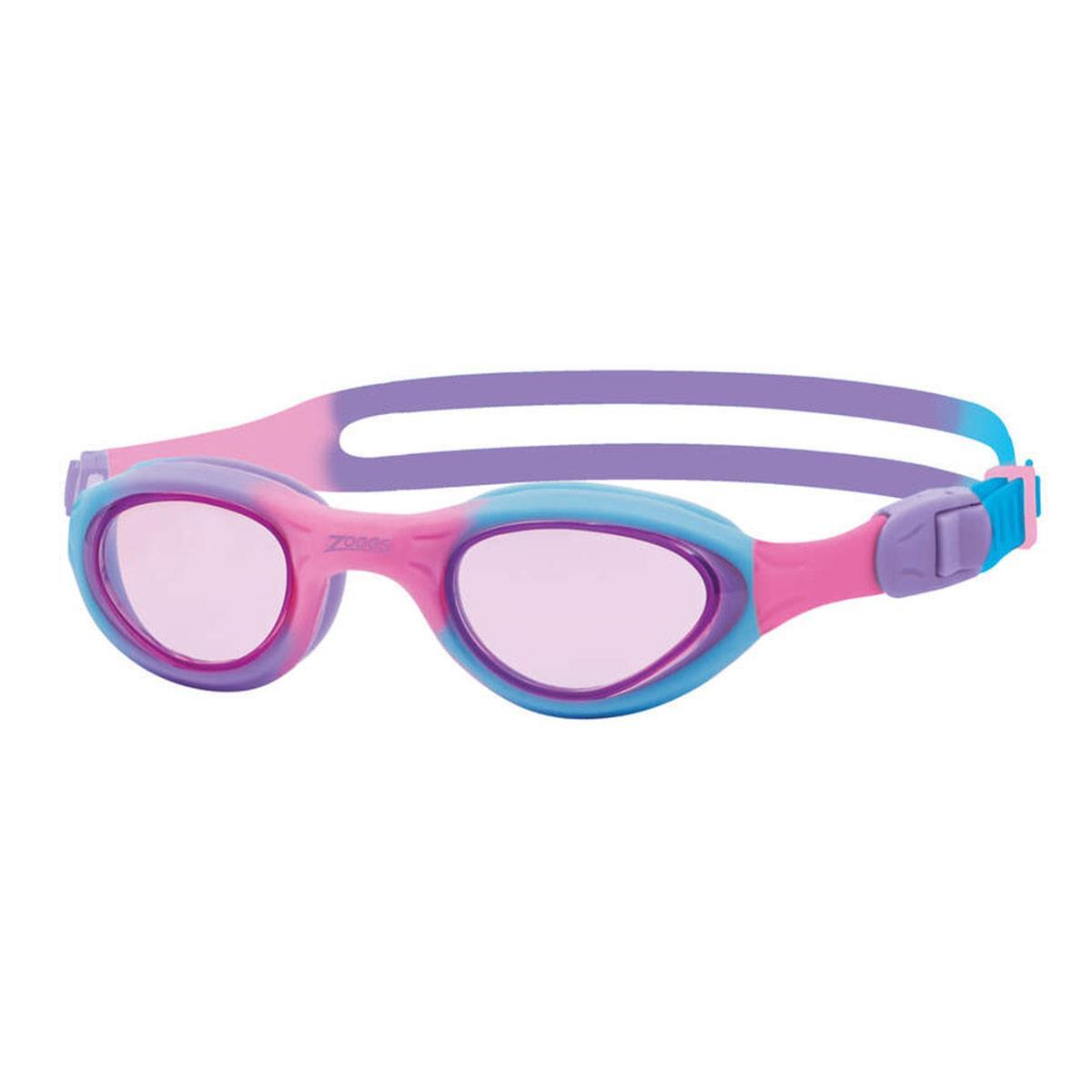 Gafas de natación Zoggs Little Super Seal para niños - Rosa/Morado/Tinte rosa 2/2