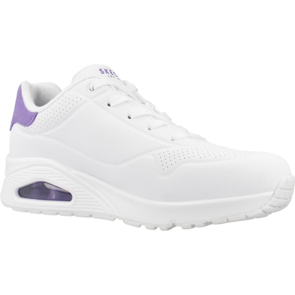 SKECHERS Femme UNO POP BACK Sneakers Blanc / Vert menthe 5/5