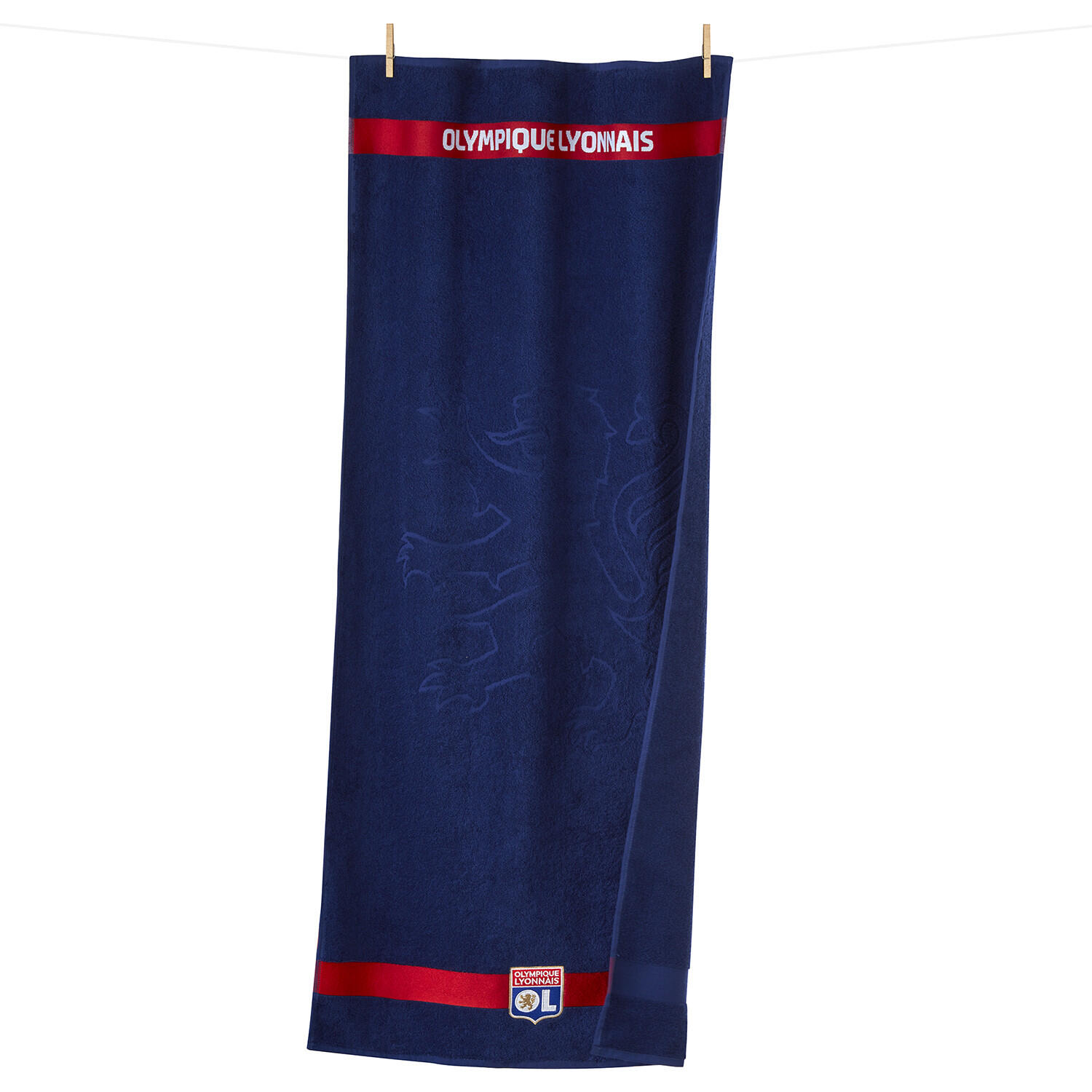 Serviette de Bain OL Bleue 2/5