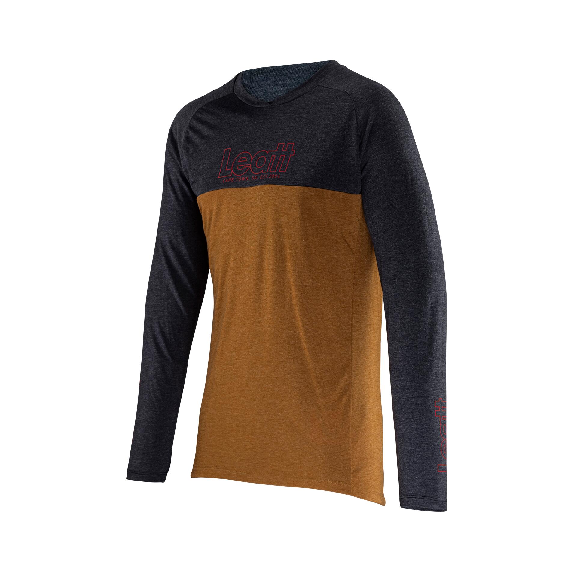 Maillot VTT manches longues Gravity 2.0 léger et confortable Marron Homme 7/7