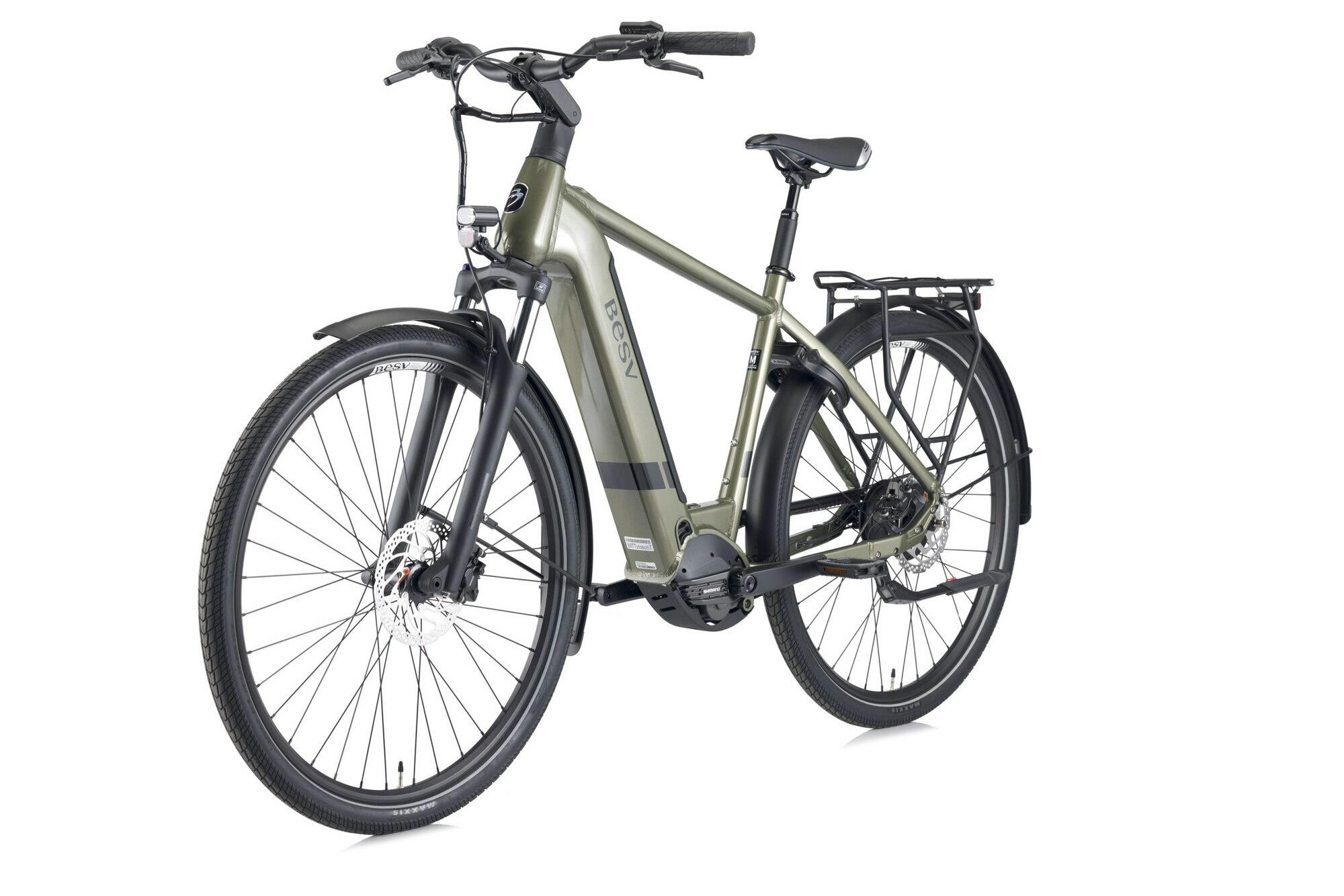 CT 1.3 E-City Bike in metallic khaki 3/5