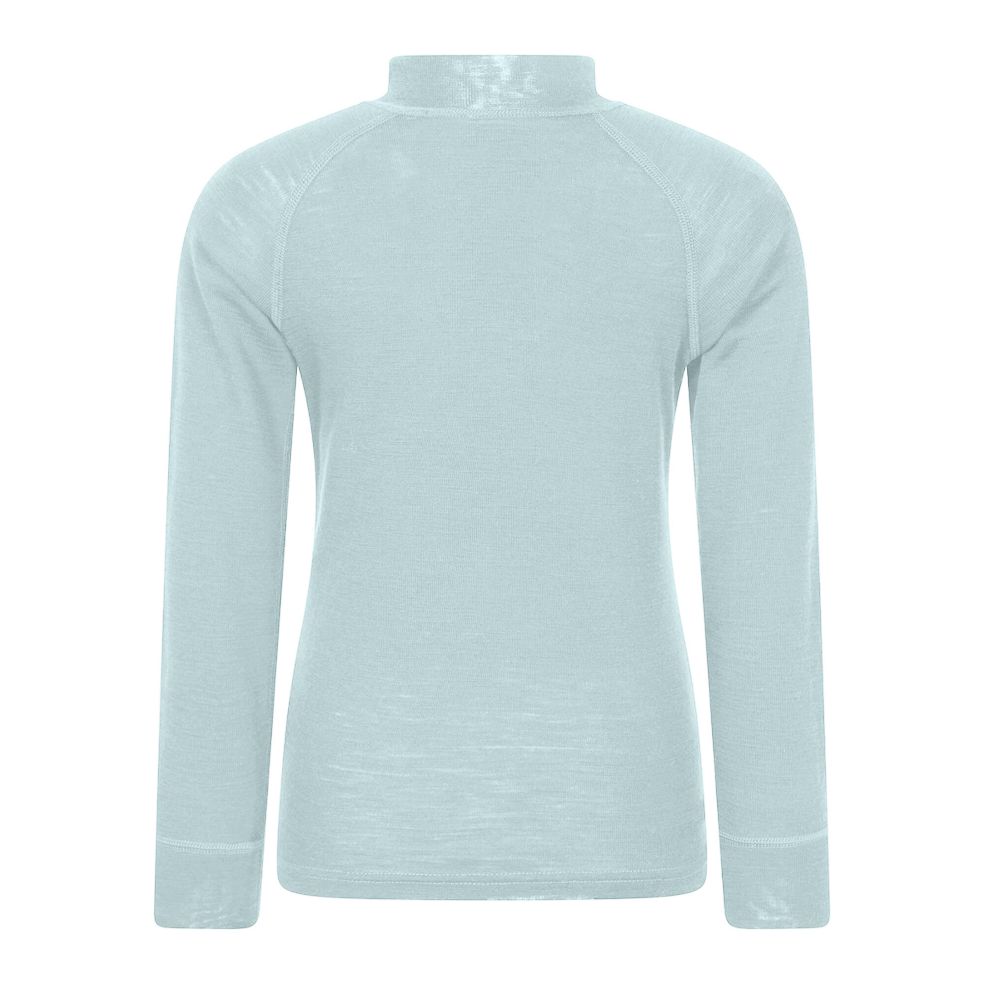 Maglietta Di Base Mezza Cerniera Bambini Mountain Warehouse Blu Pallido 2/4