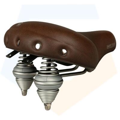 Selle comfort drifter retro xl fietszadel - bruin - met smart foam techniek