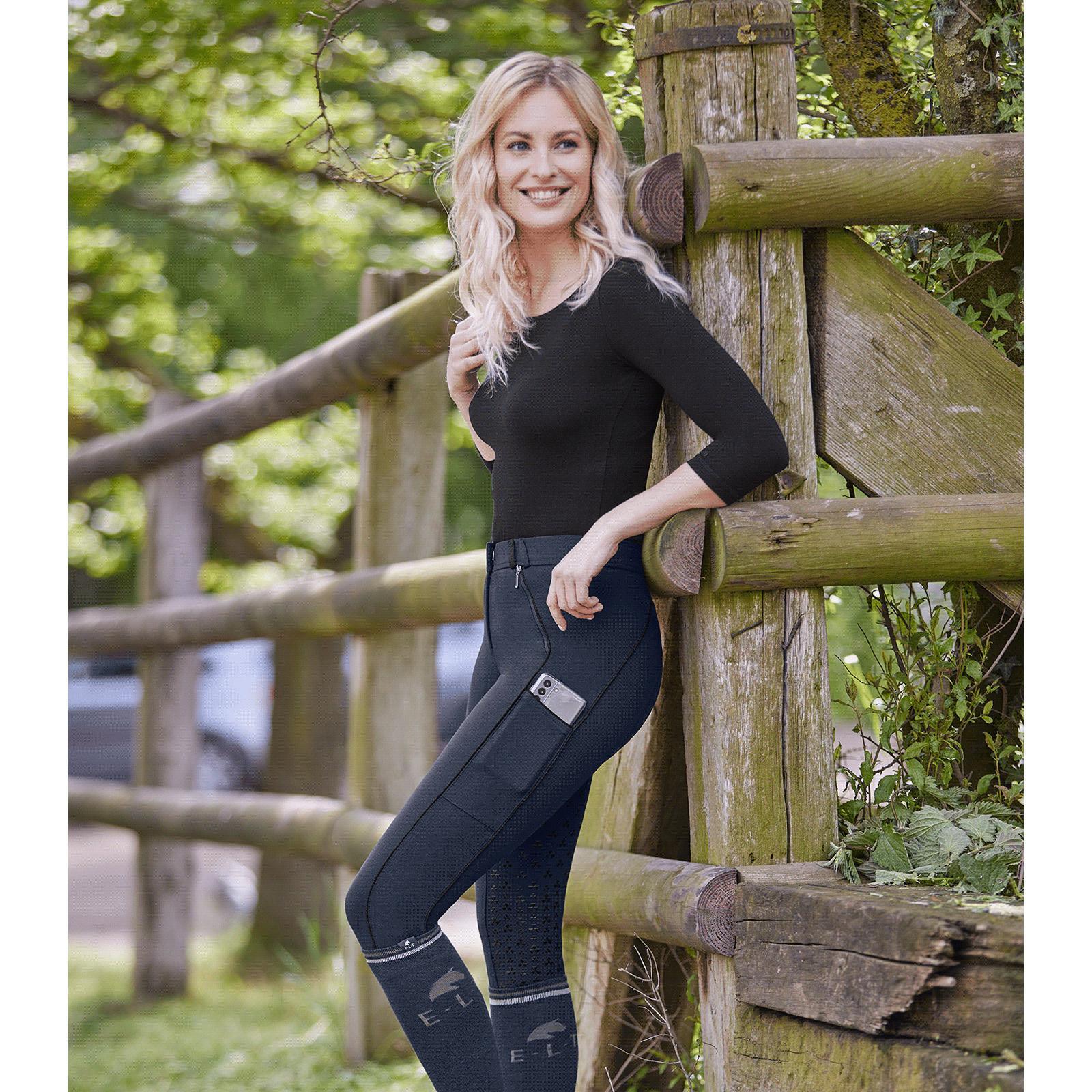 Pantalon équitation full grip fille ELT Fenja 3/3