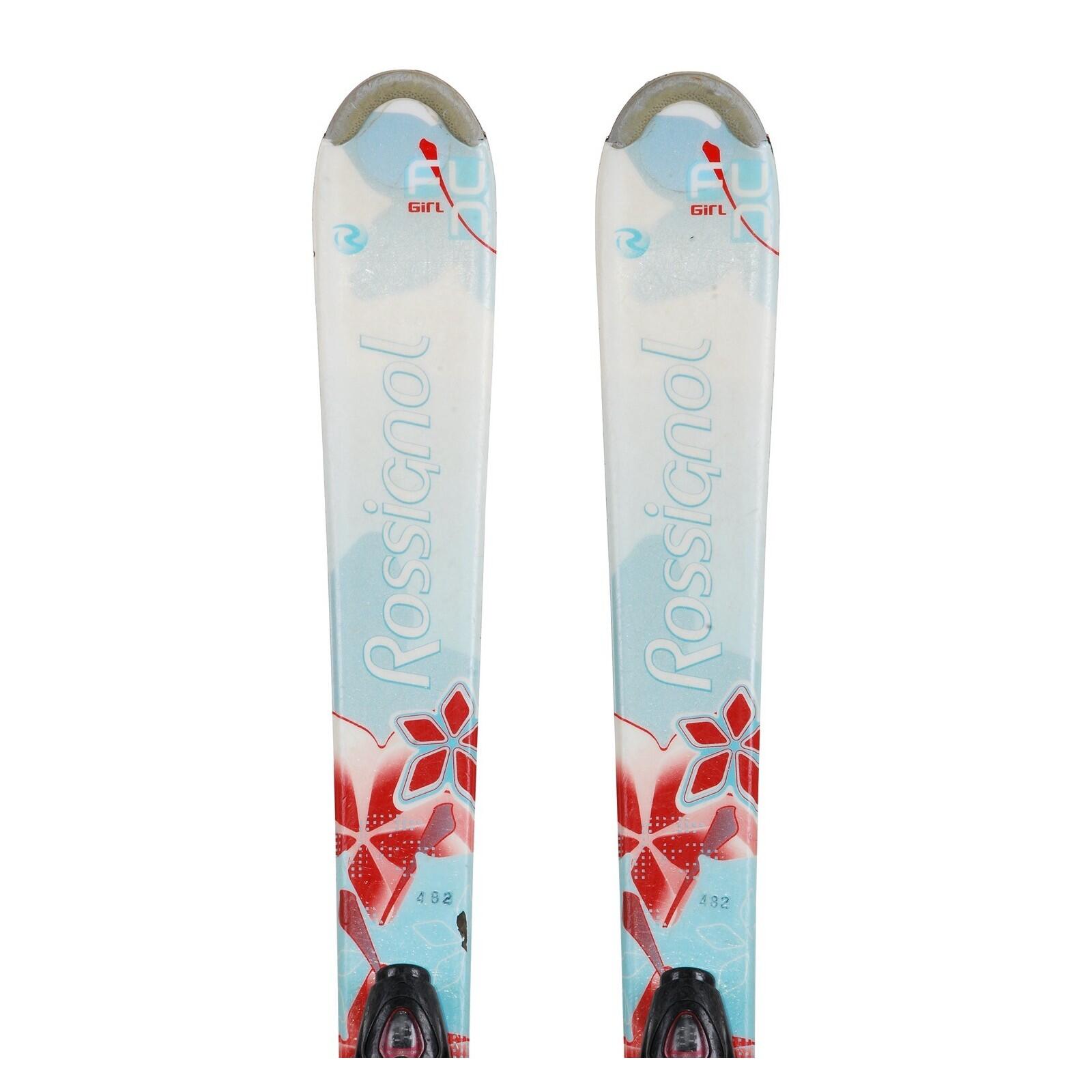 RECONDITIONNE - Ski Junior Rossignol Fun Girl + Fixations 2/4