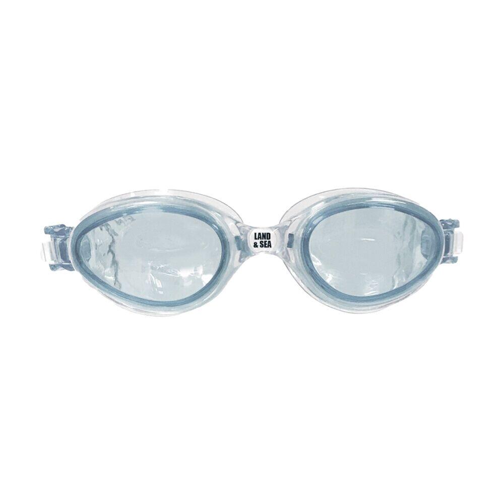 Land & Sea Sports Universal Fit Silicone Anti-Fog Swim Goggles Clear