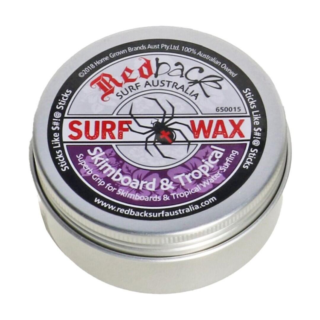 4PK Redback Grip For Skimboard And Tropical Water Surfing Wax 65g