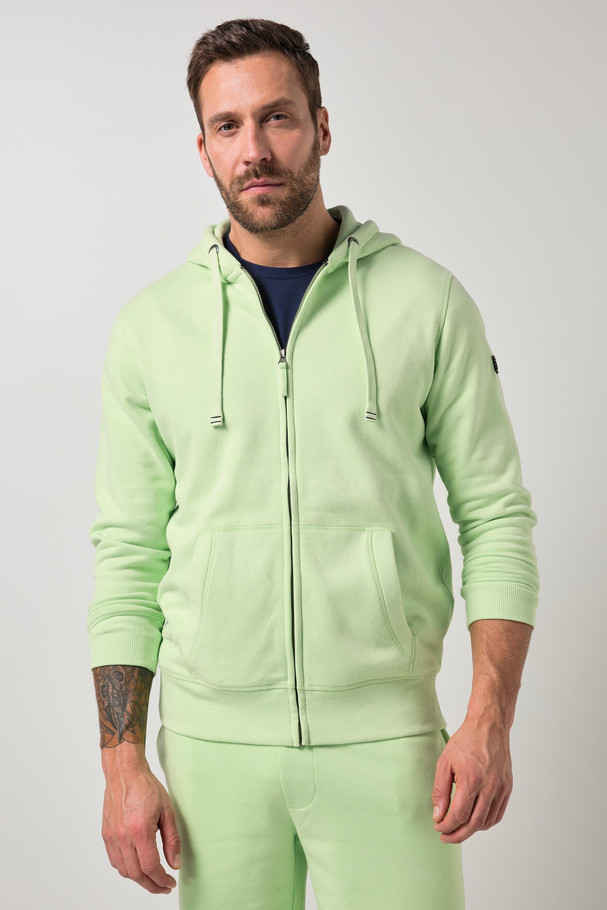 Męska Rozpinana bluza z kapturem dzianina dresowa do 8XL 2/7