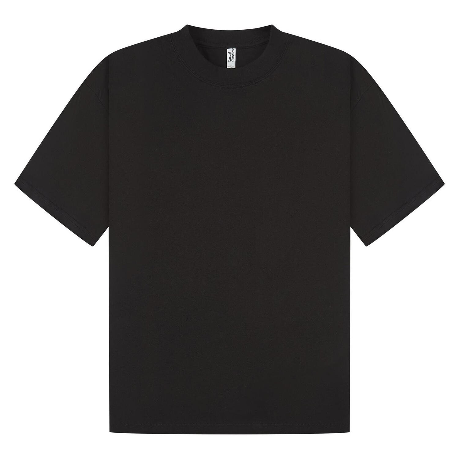 Casual Classics Unisex Adult Combed Ringspun Cotton Extended Neckline Oversized