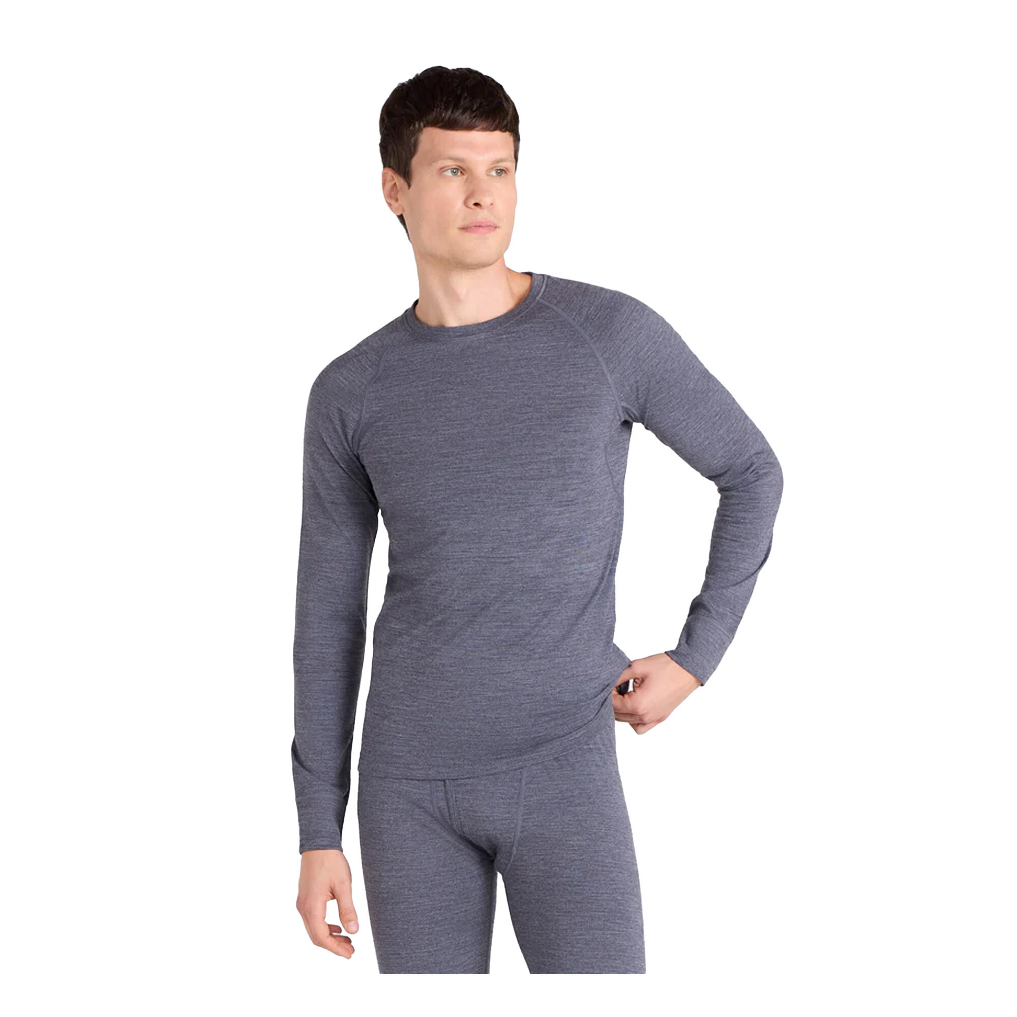 Animal Mens Merino Wool Base Layer Top