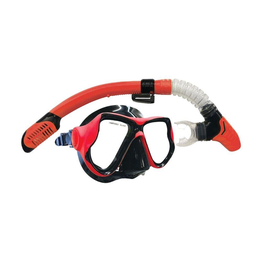 Land & Sea Sports Ningaloo Silicone Snorkelling Mask Set W/ Goggles