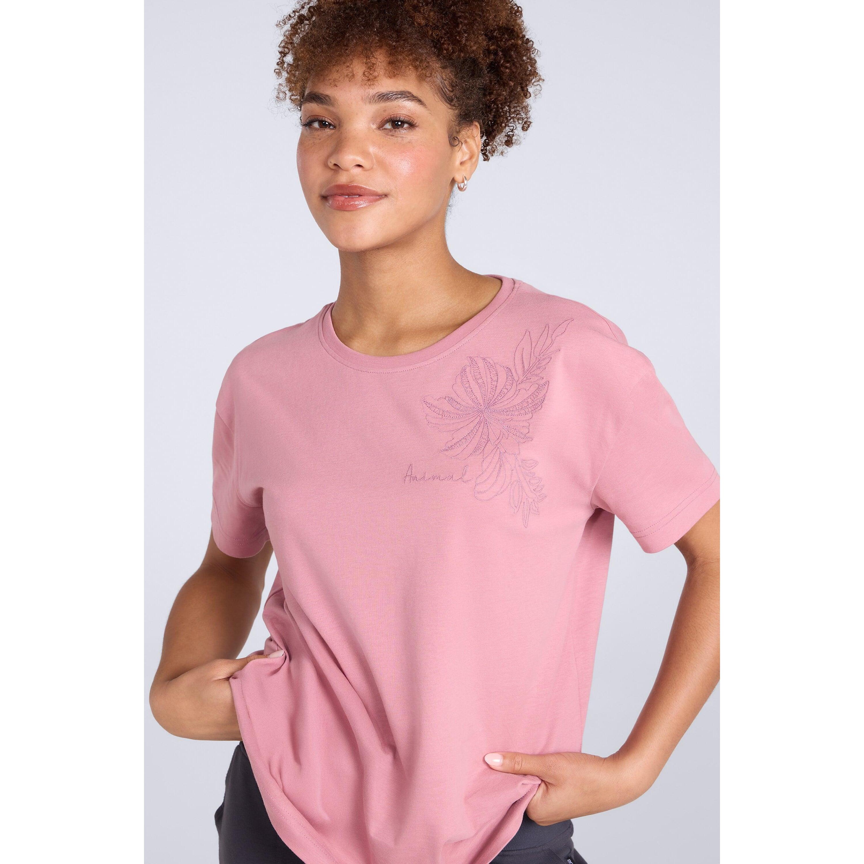 Animal Womens/Ladies Leena Organic Cotton Boxy T-Shirt