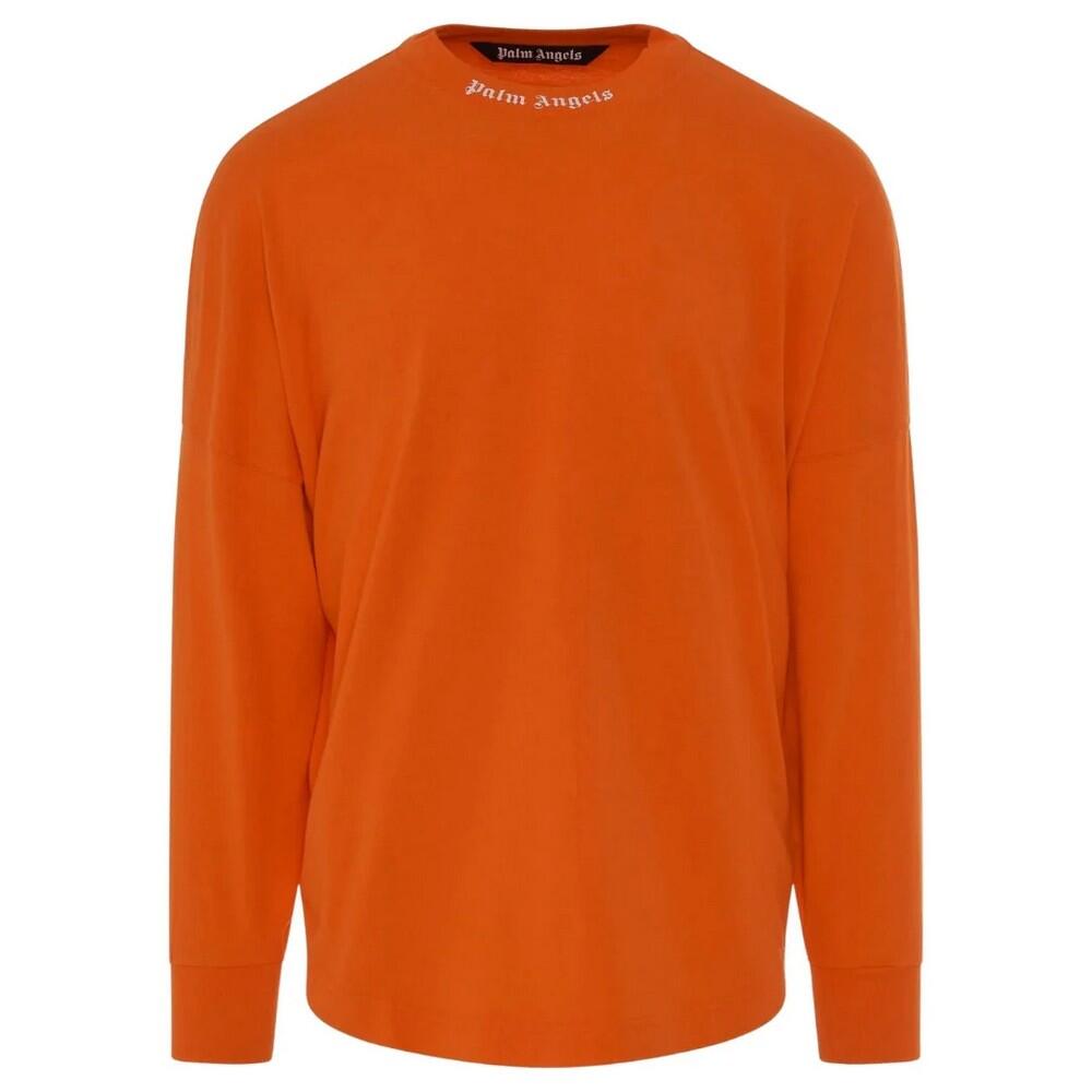 Palm Angels Mens Classic Logo Long-Sleeved T-Shirt
