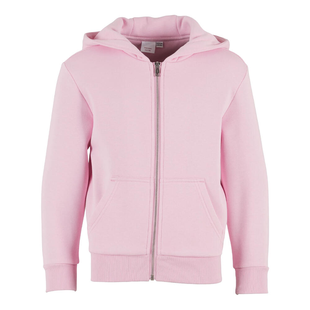 Build Your Brand Childrens/Kids Fluffy Full Zip Hoodie