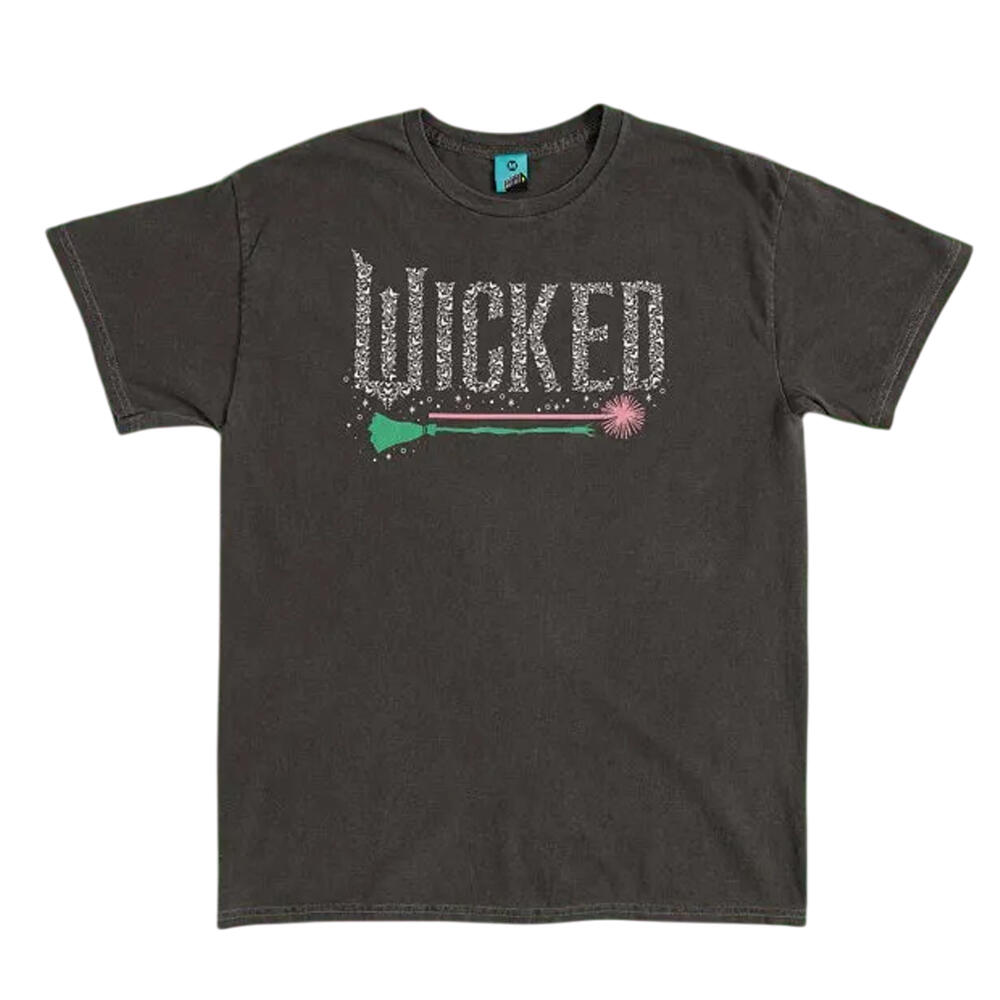 Wicked Unisex Adult Icons Vintage Wash Back Print T-Shirt