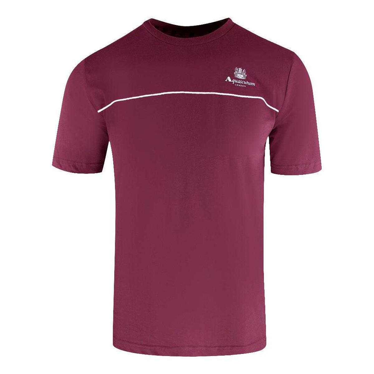 Aquascutum Mens Piping Detail T-Shirt