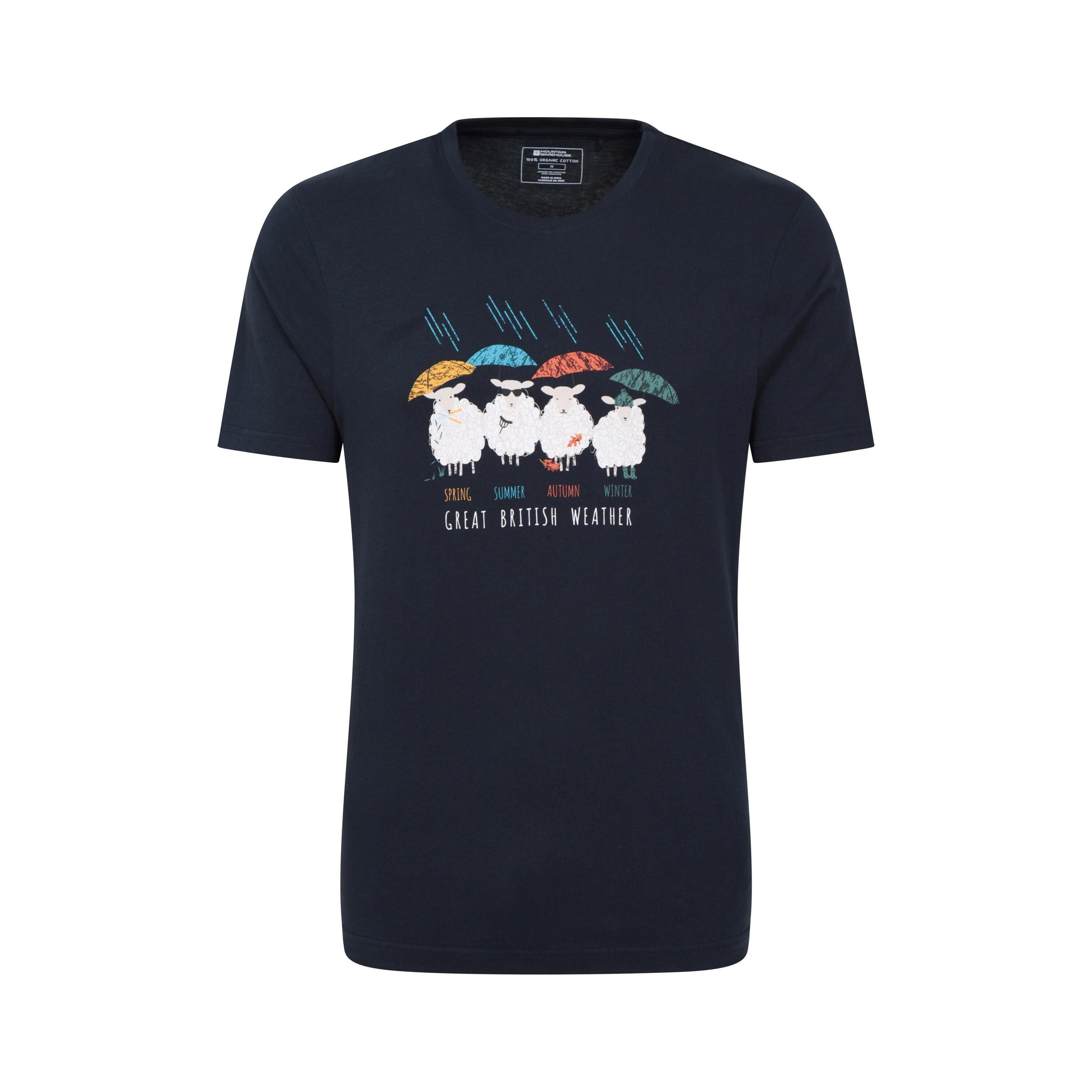 Mountain Warehouse Unisex Adult Great British Weather Graphic T-Shirt