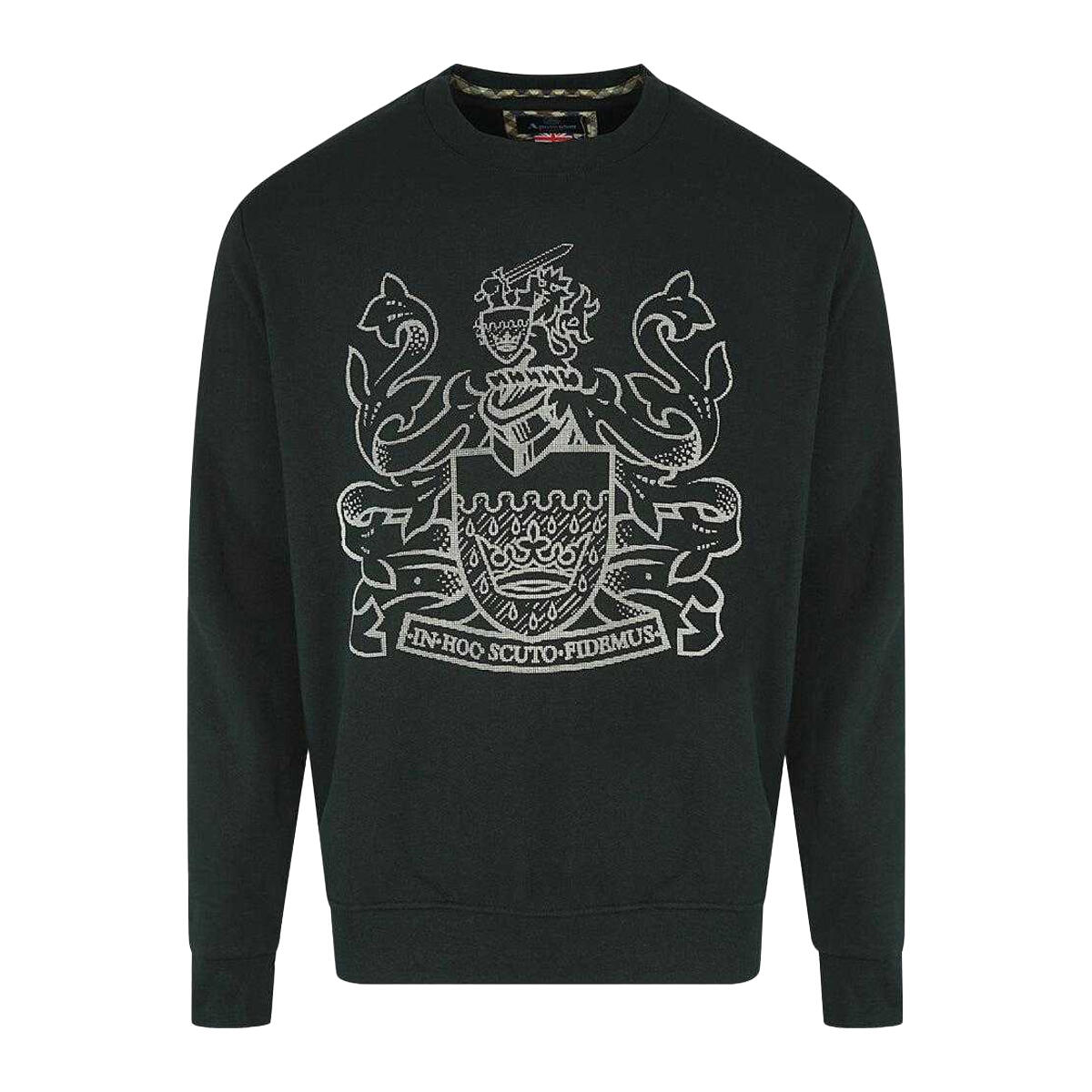Aquascutum Mens Aldis Pixel Logo Sweatshirt