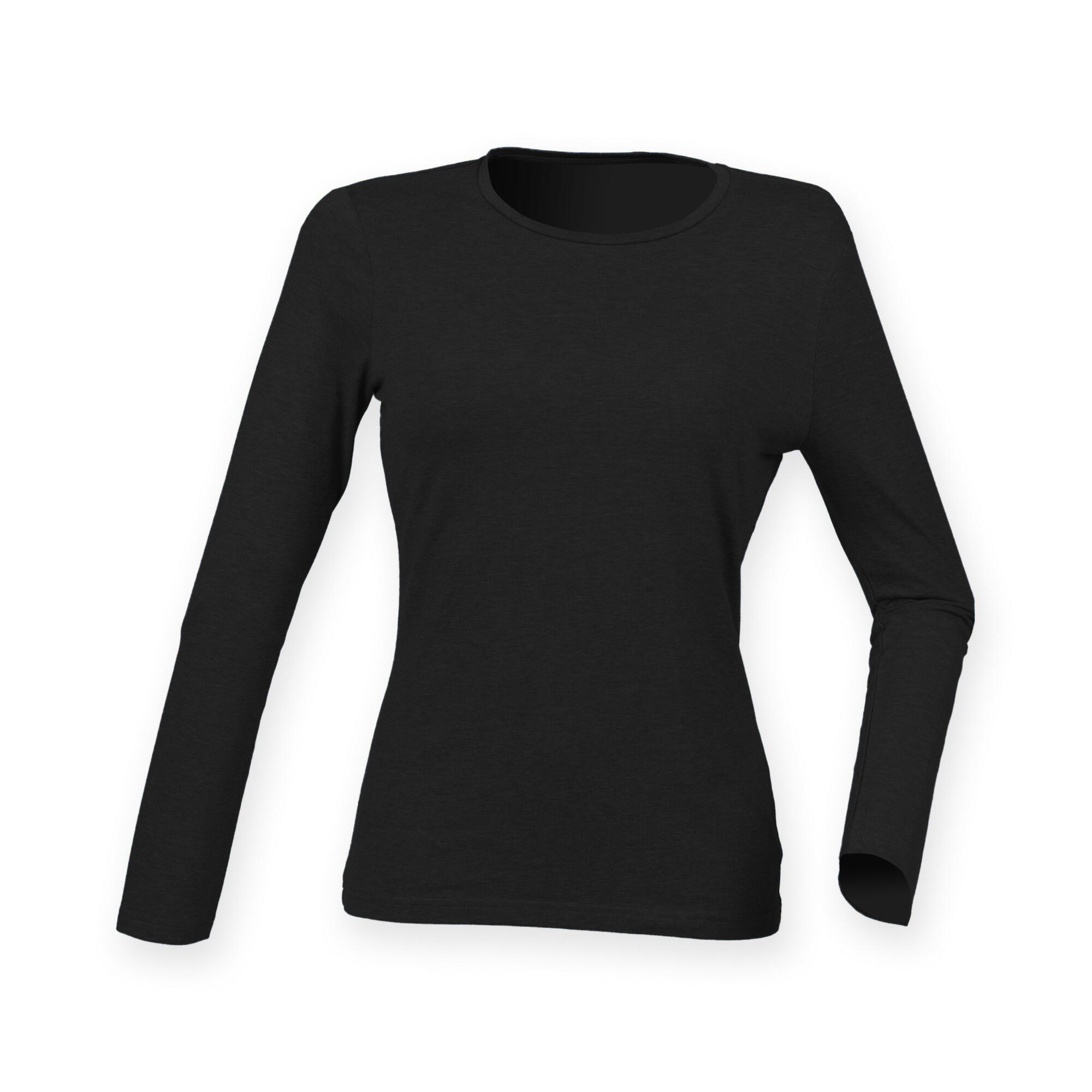 Skinni Fit Womens/Ladies Feel Good Stretch Long Sleeve T-Shirt