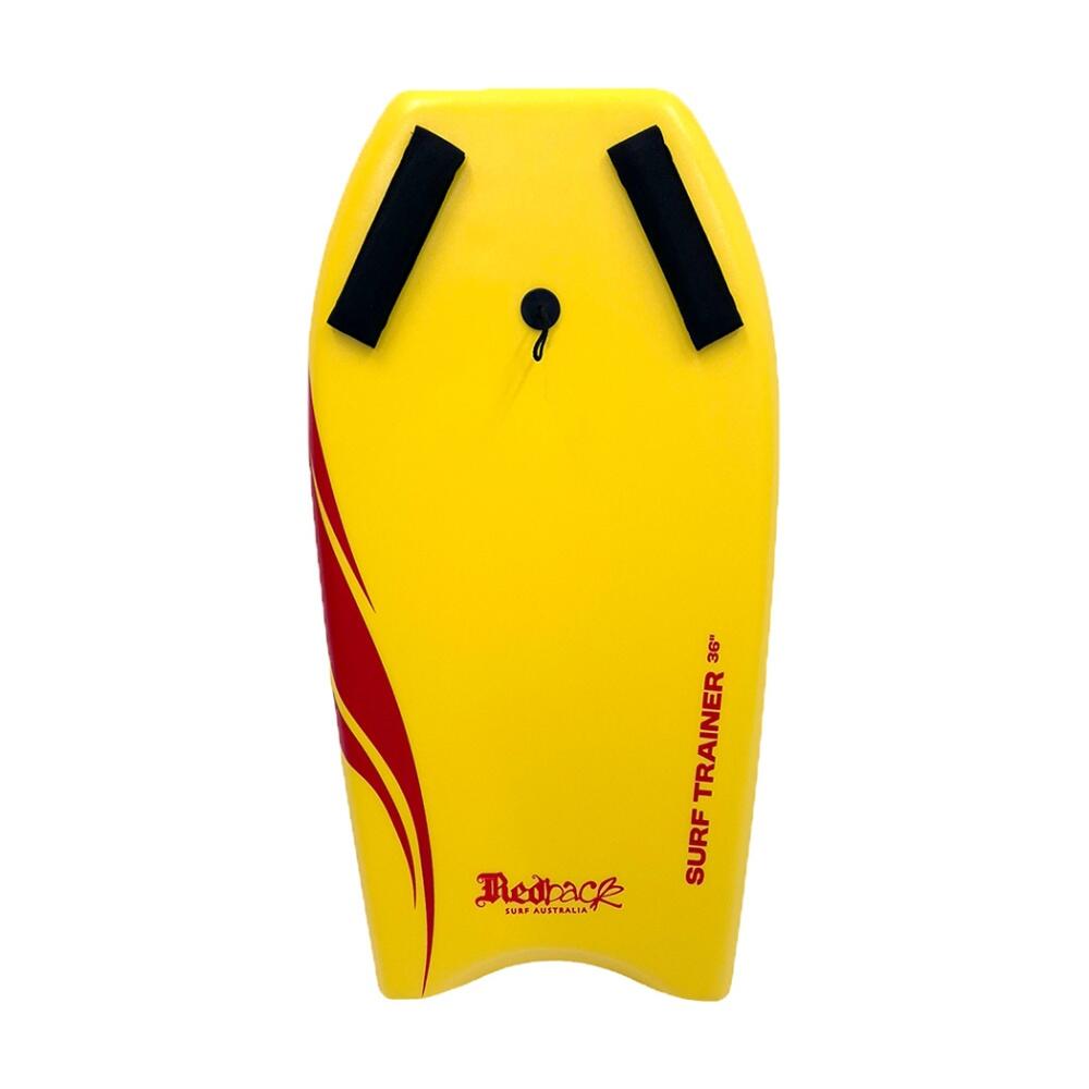 Redback Speed Grip Kids Surf Bodyboard W/ Padded Handles & Wrist Leash