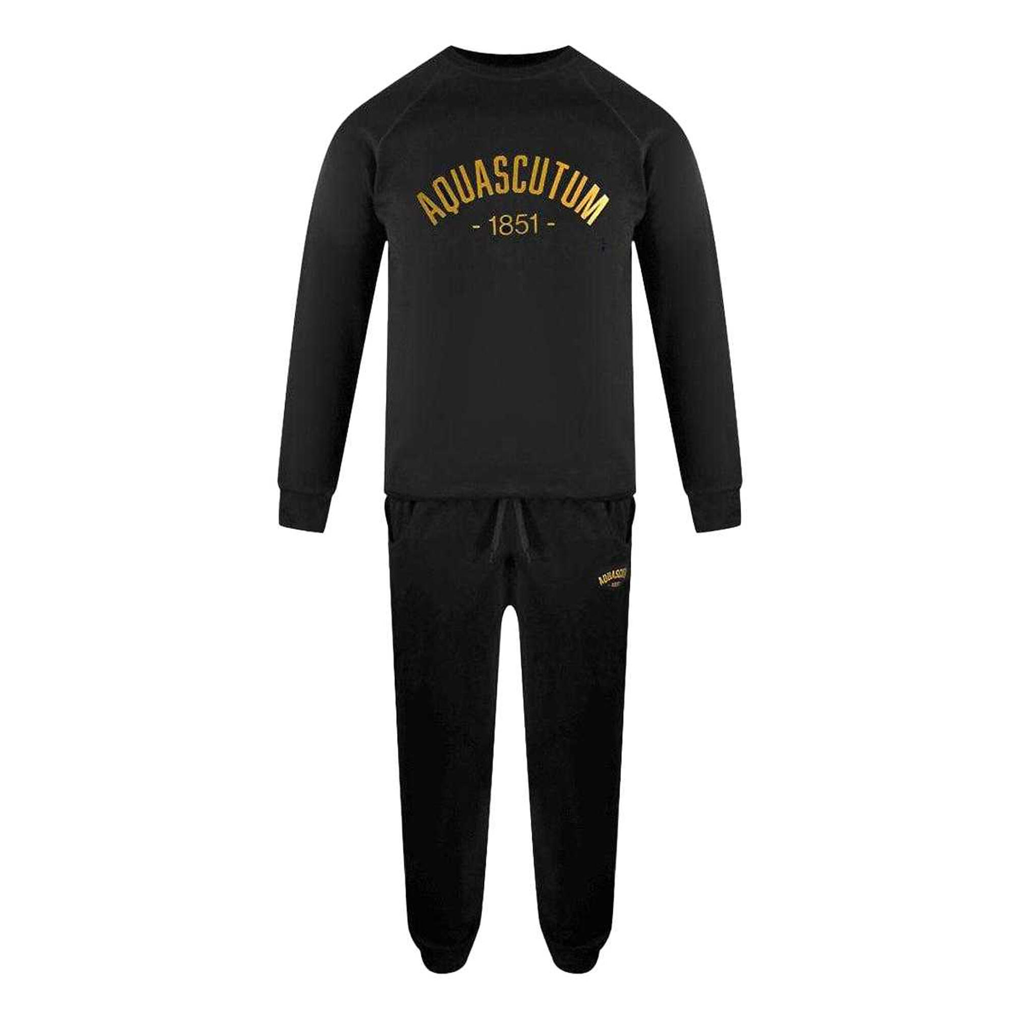 Aquascutum Mens Old School Crew Neck Tracksuit
