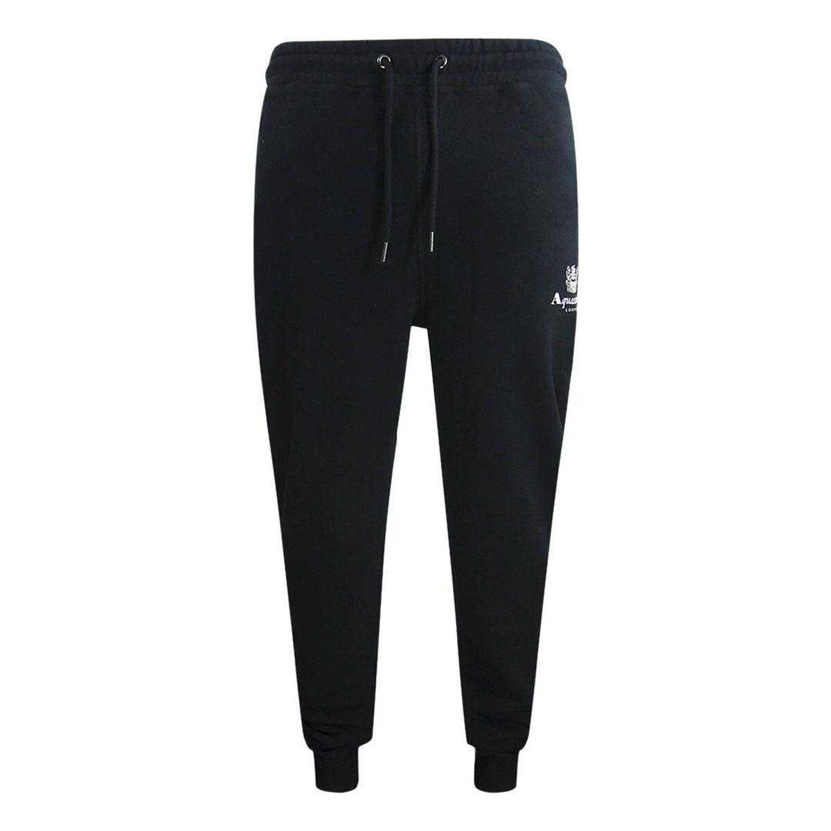 Aquascutum Mens Active Basic Ribbed Jogging Bottoms
