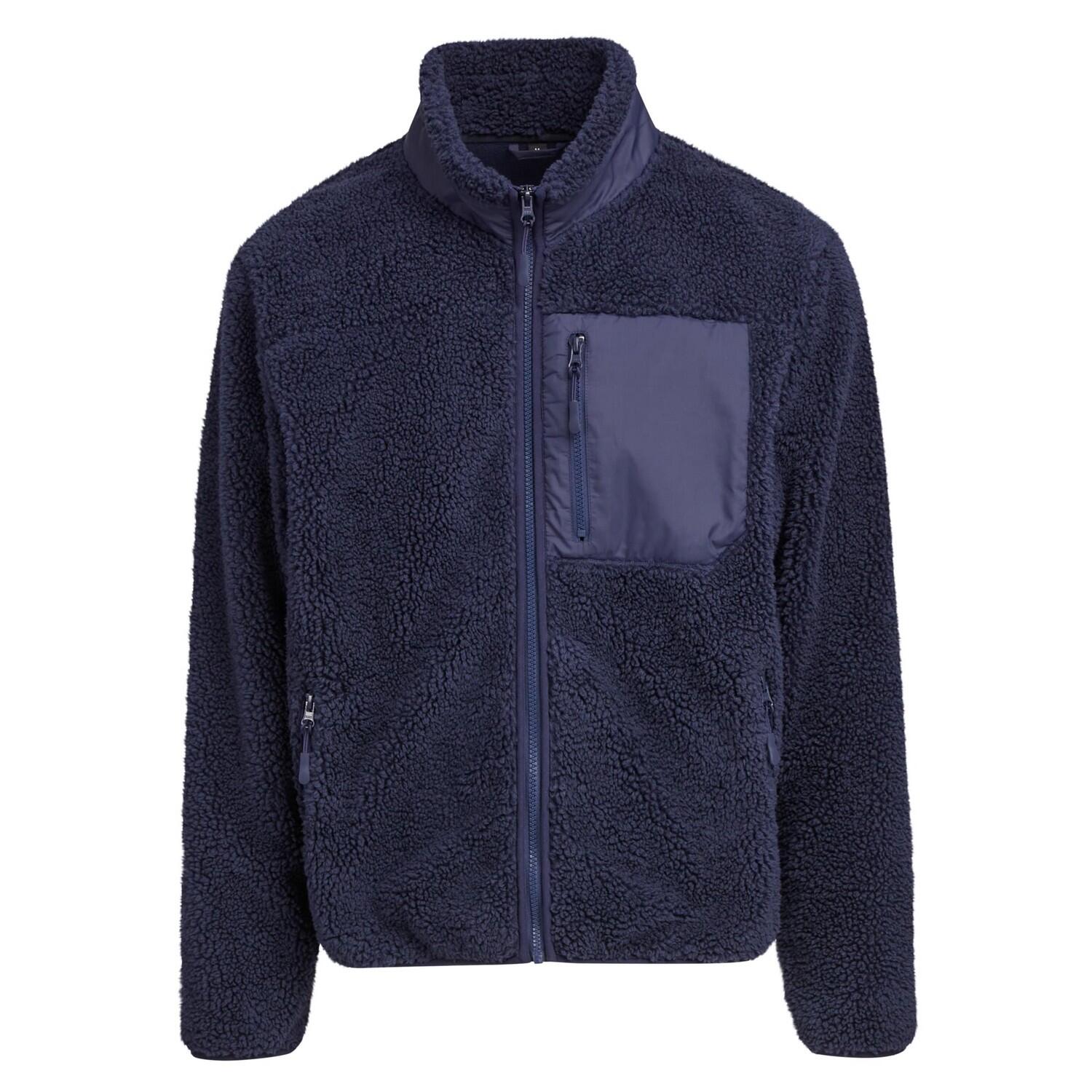 Build Your Brand Mens Bonded Sherpa Jacket