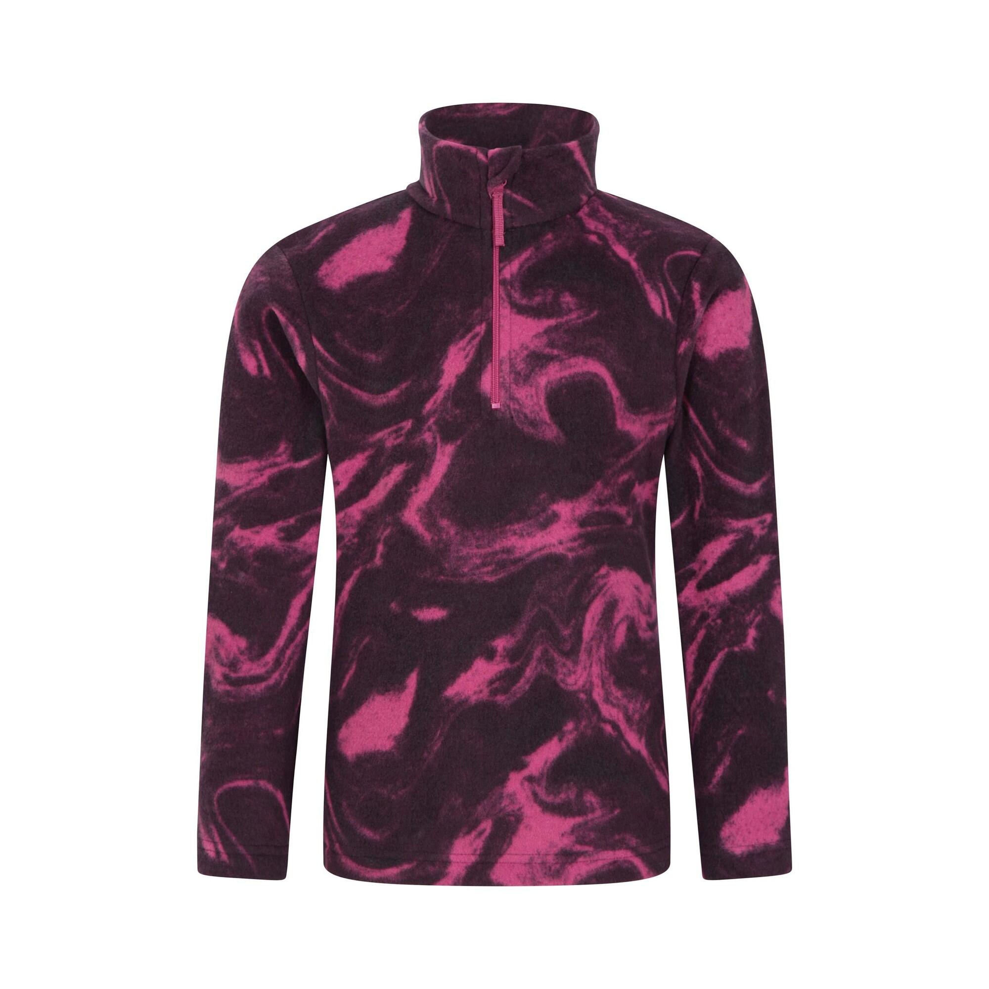 Mountain Warehouse Childrens/Kids Endeavour Abstract Half Zip Fleece Top