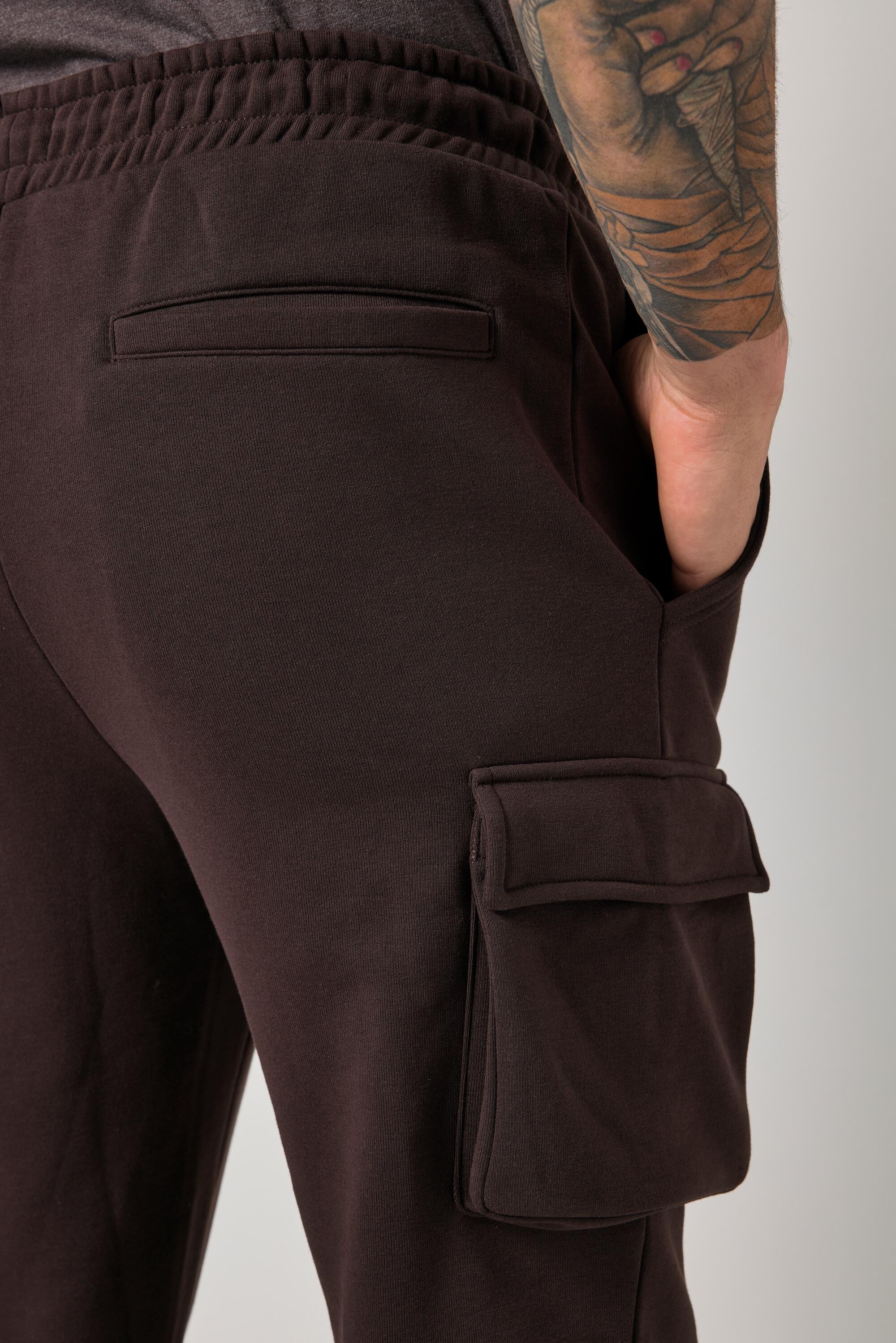 Hommes Pantalon cargo en molleton. Collection Fitness taille élastique 5/7