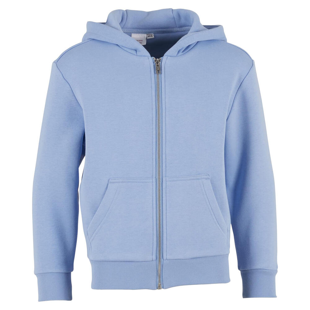 Build Your Brand Childrens/Kids Fluffy Full Zip Hoodie